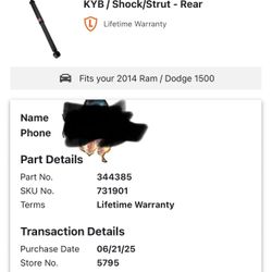 KYB GAS SHOCKS ABSORBERS EXCEL-G