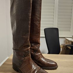 Bally - Dior Leather Riding Boots