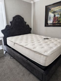 Queen Adjustable Bed Frame + Mattress – Queen Size – $300  OBO