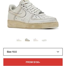 Nike Air Force 1 Dirty Triple White