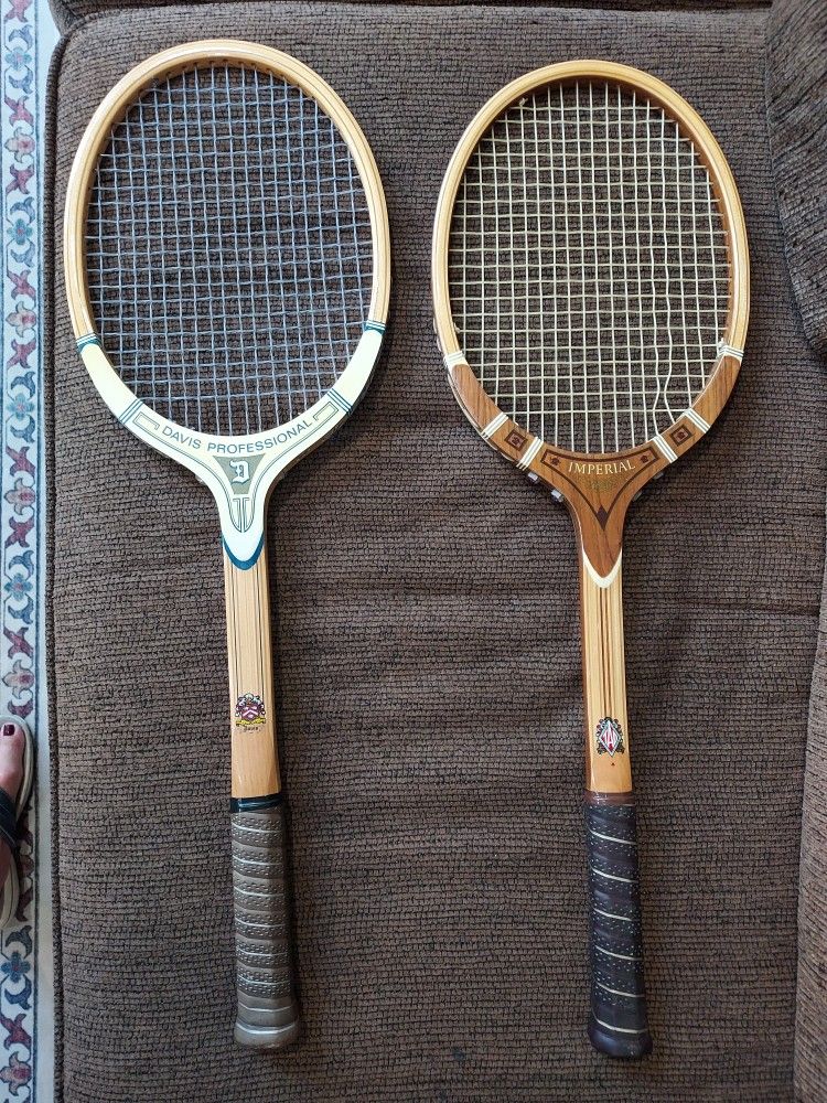 Victor Tennis Rackets 1 Imperial, 1 Davis Professional