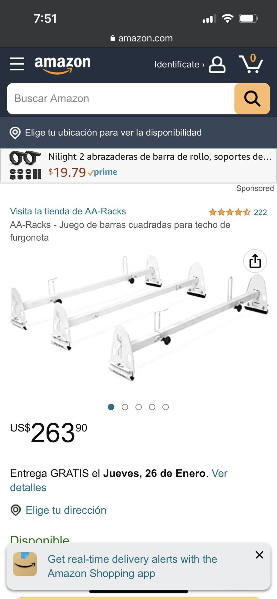 AA Products Racks Para Furgoneta