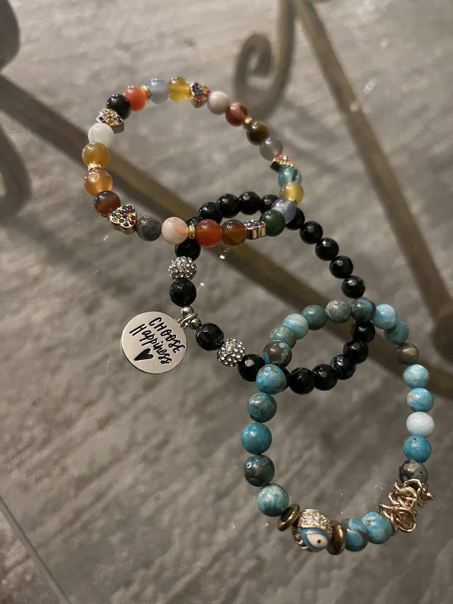 Gemstone Charm Bracelets 