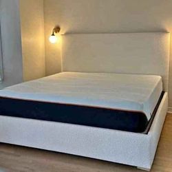 Brand new king size bed frame with mattress for sale 