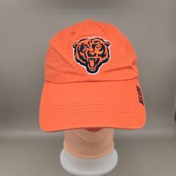 NFL Team Apparel Chicago Bears Orange Adjustable Strapback Hat