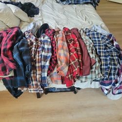 Flannels Size Large 