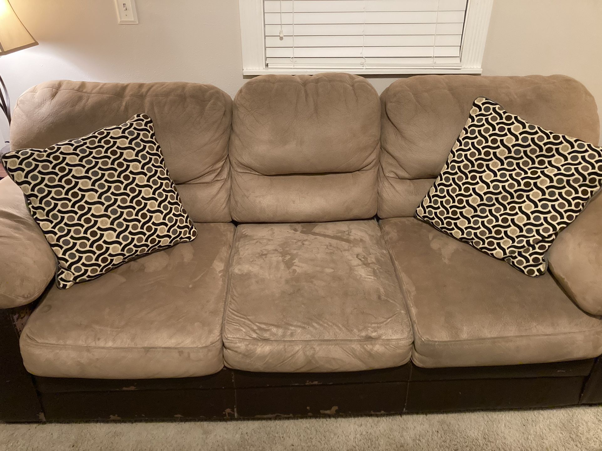 Couch, love seat, chair & Ottoman