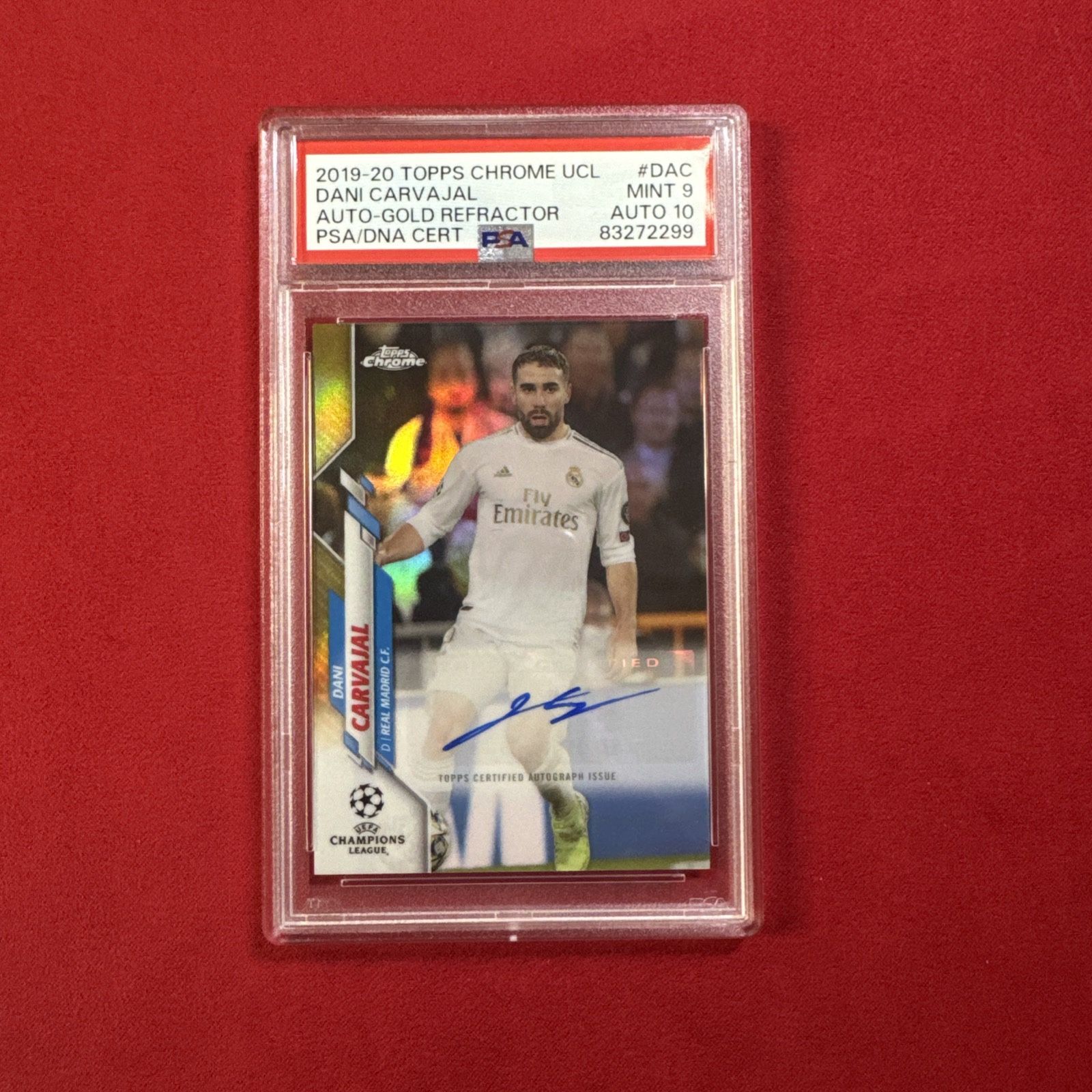 Dani Carvajal Gold Auto /50 PSA 9/ Auto 10
