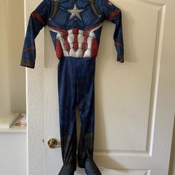 Captain America Costume Kids 7-9