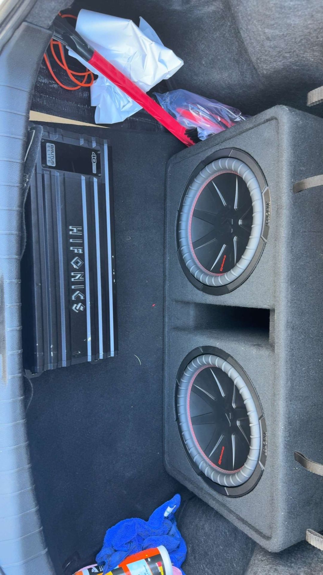 2 12 Inch Subwoofers Comp Type R With Amp
