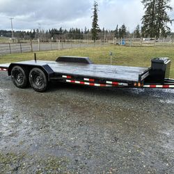 2015 7x14 14k Iron Eagle Equipment Flatbed Trailer