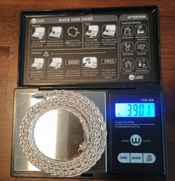 Mexican Braided Necklace Solid Silver