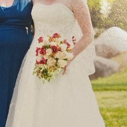 Oleg Cassini Wedding Dress & Veil