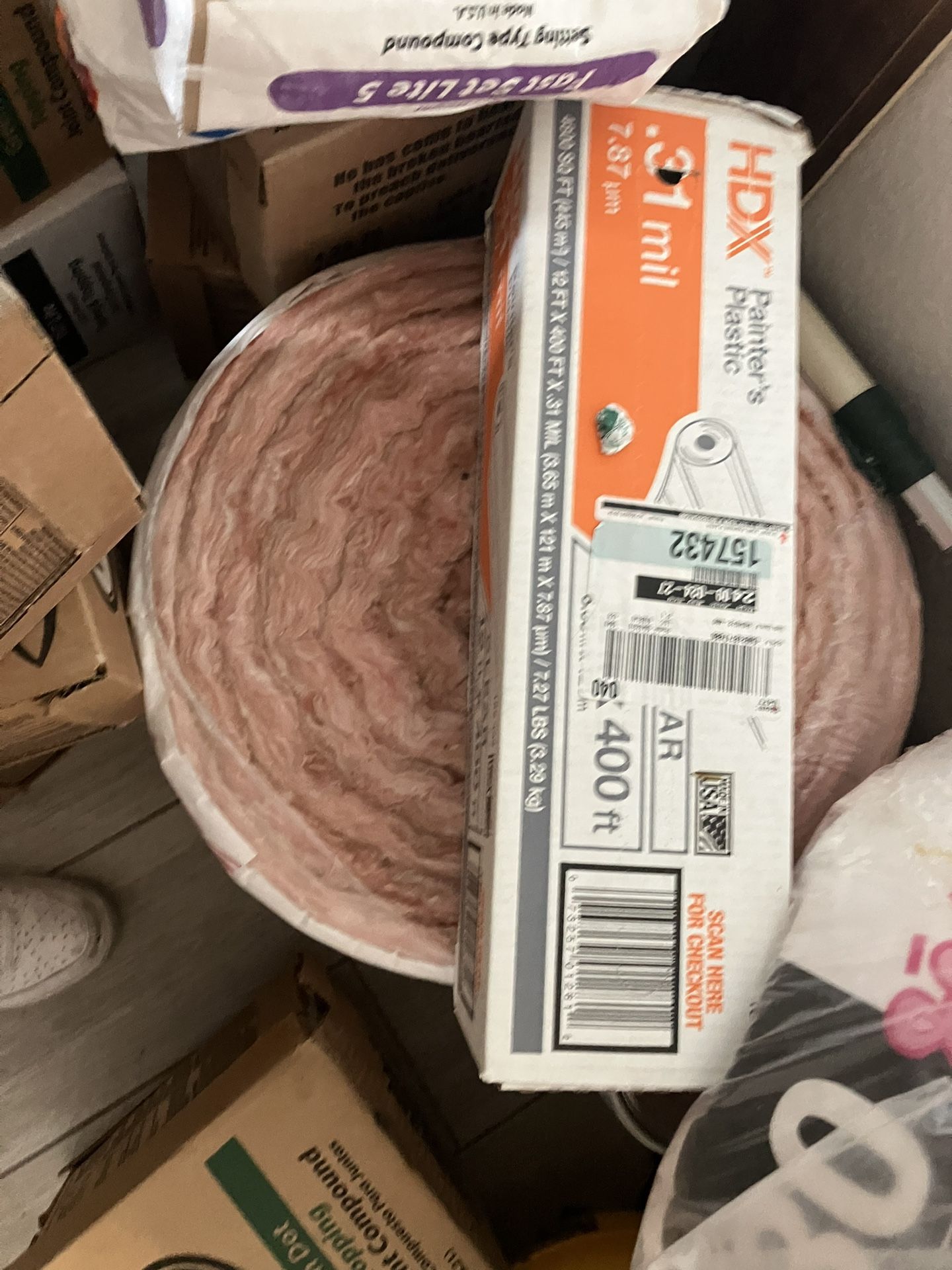 Insulation R30 And Plastic box
