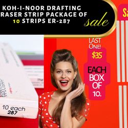 Kohl’s-I-Noor, Soft White Vinyl Erase Box Of 10.