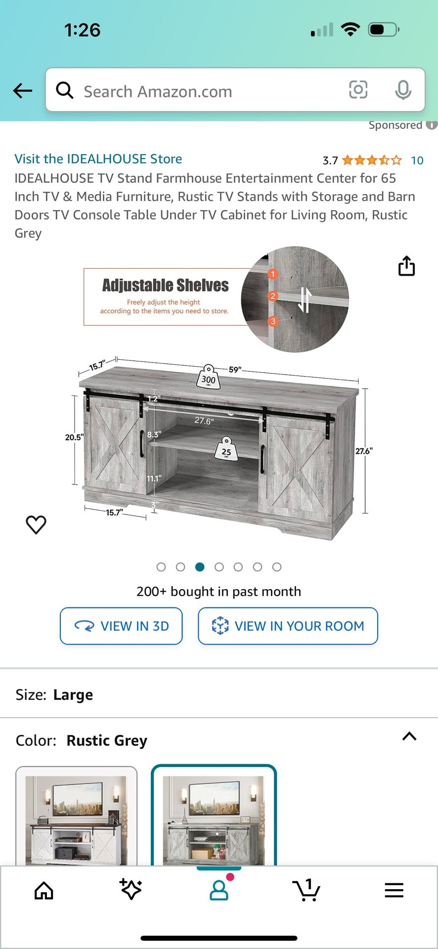 TV Console Table