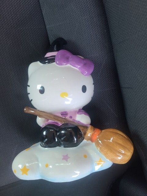 Hello Kitty Witch Blue Sky Clayworks - Hello Kitty Halloween Witch
