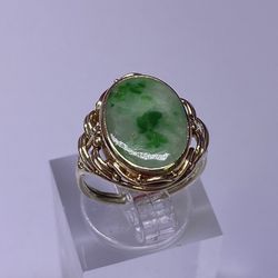14k Jade Ring 