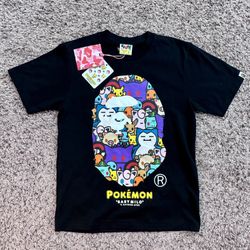 Bape x Pokemon Ladies Ape Head Tee #5  / Size Small