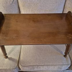Rustic Solid Wood Tray Table / Accent Table - Vintage Charm - $30