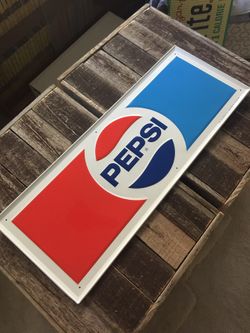 Vintage NOS Pepsi Sign 1960’s - 1970’s