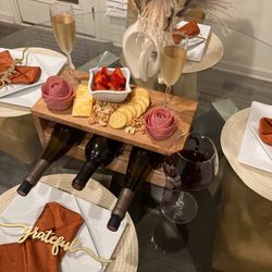 Wine Rack/Carrier Charcuterie Board