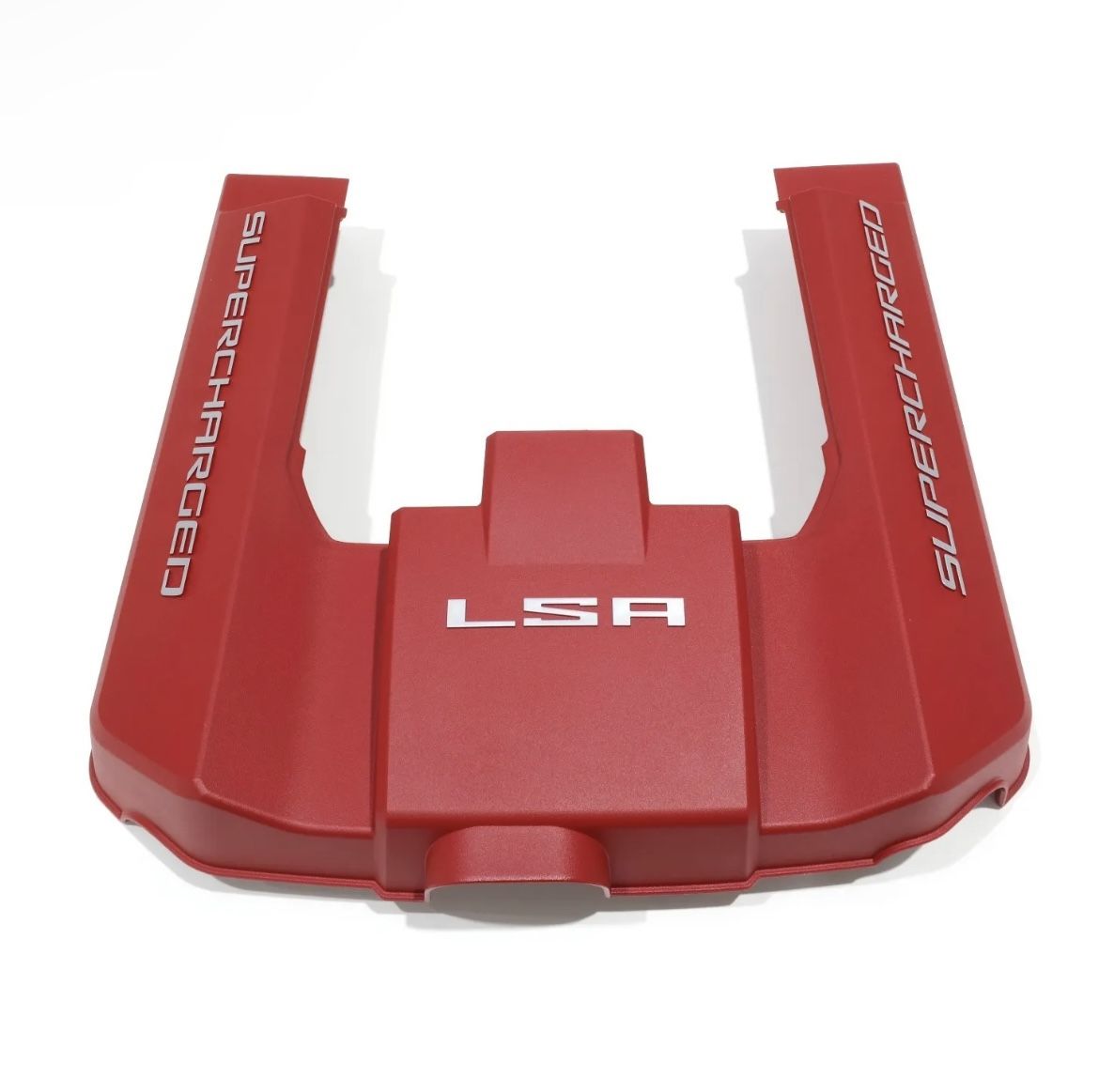 12639443- LSA Supercharged Engine Cover in Red ORIGINAL FITMENT TO THE 2012-2015 CAMARO ZL1 POPULAR ENGINE SWAP COVER ONLY FITS LSA SUPERCHARGER