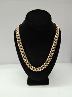 Gold Cuban Chain Hollow 10kt YG