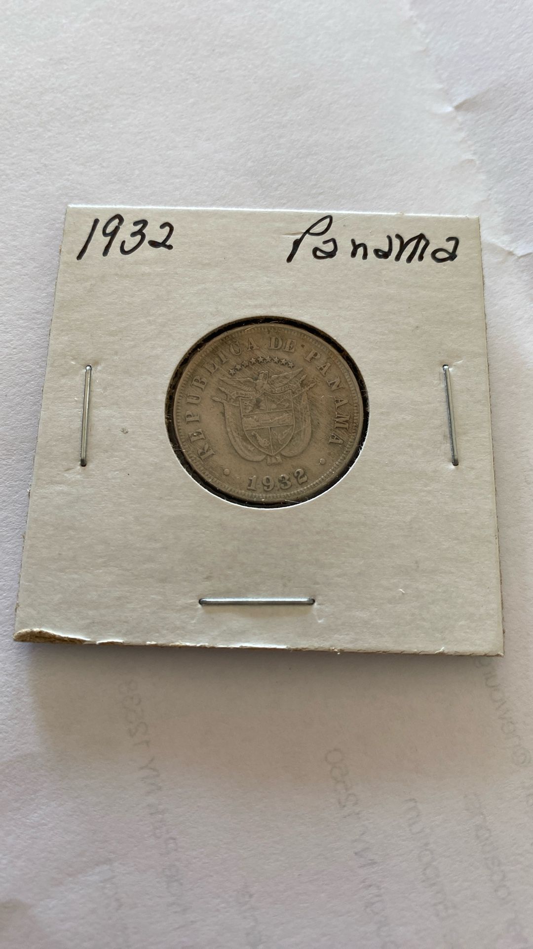 Chile 1923 20 Centavos Condor animal