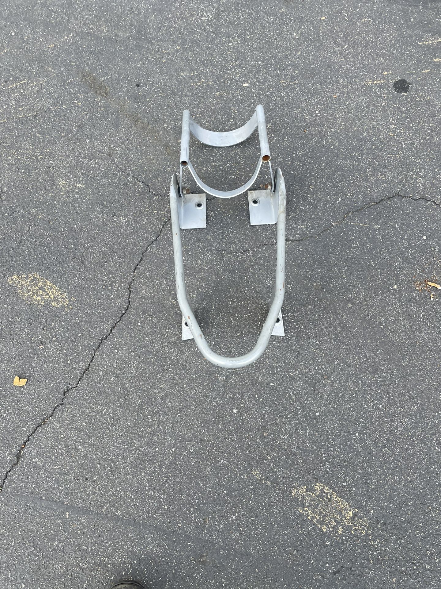 Motorcycle Stands For Sale 30 Dollars Great Condition It Supposed To Be Bolted To The Ground Or Metal Like A Truck