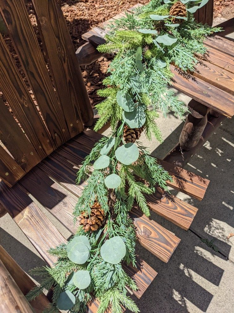 Faux Eucalyptus And Pine Garlands