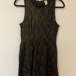 Women Dress Black Gold Size 6