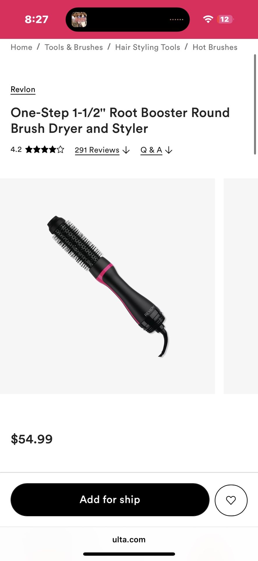 Revlon Round Brush Styler 