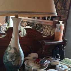 Hand painted Porcelain Lamp