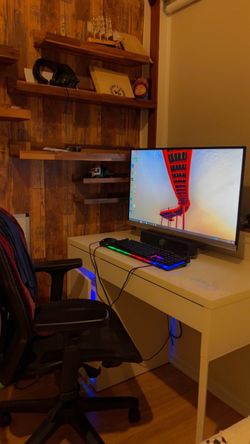 White IKEA desk