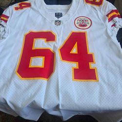 Autographed Nike Kansas City Chiefs Mike Pennel #64 Signed 2020 Game-Issued Jersey