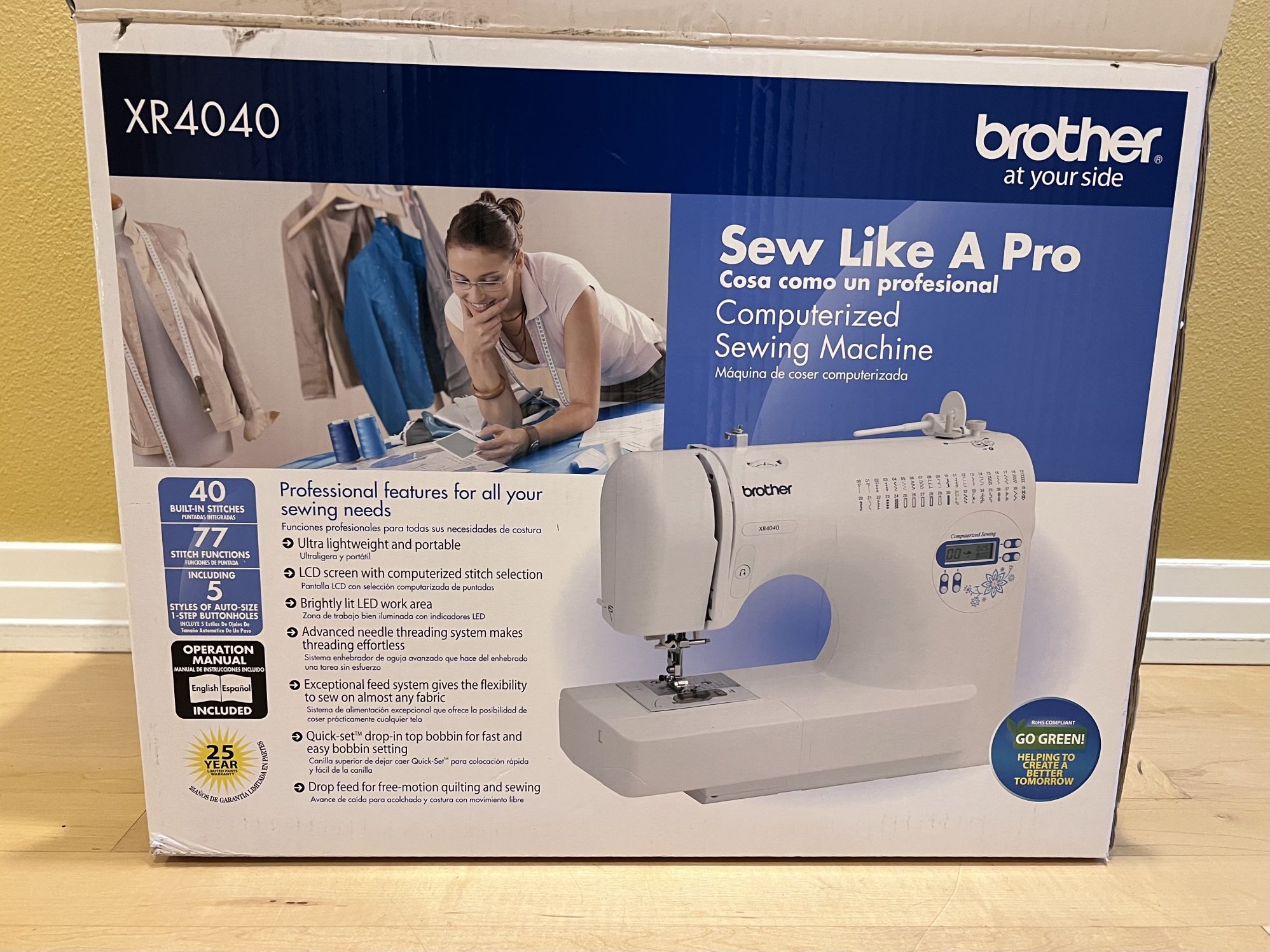 Brother XR4040 Computerized Sewing Machine, brand new, in box