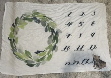 Baby Months Blanket Milestones