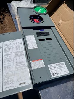 Square D 200 amp 120/240 all in one overhead panel new 20 space