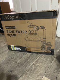 Filter Pump 15in Up to 15 000 Gallons Timer 6 Way Valve SPSG150T Sand Vidapool