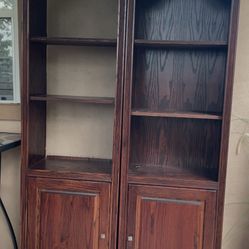 Set of 2 Pine Bookcases – Sturdy & Functional