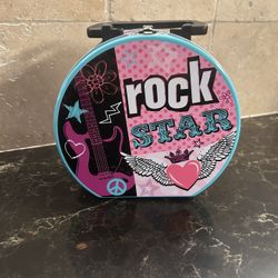 Rocker Princess Polka Dot Rock Star Kids Birthday Party Favor Metal Lunchbox