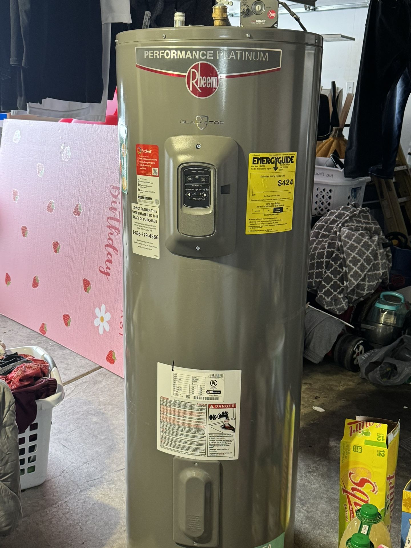 50 gallons Gladiator electric water heater