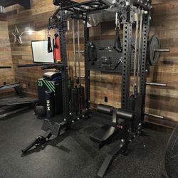 2 in 1 Home Gym, Functional Trainer, Squat Rack, Cable Machine FREE DELIVERY