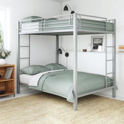 Brand New Full over Full Size Modern Metal Bunk Bed Frame
