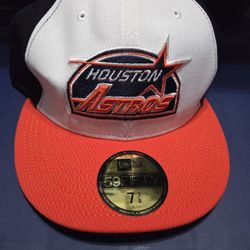 Houston Astros 7 3/8 59Fifty MLB Clubhouse Fitted Hat $48 Retail 
