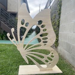 Butterfly Wood Decor Backdrop Decoration