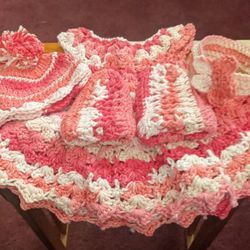 Crochet Baby Dress 0 To 3 Month