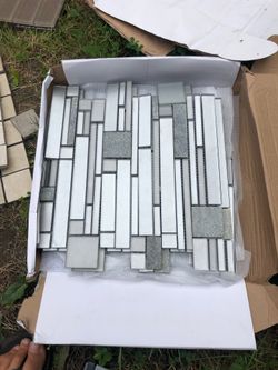 7sqf of accent tile beautiful for shower stripe
