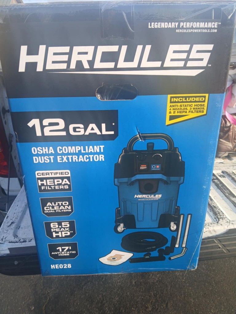 Hercules Hepa Compliant 12 Gallon Dust Extractor